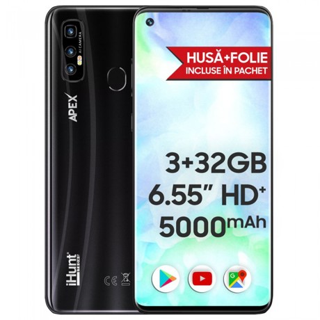 Telefon mobil iHunt S20 Ultra ApeX Dual Sim, 4G, RAM 3GB, Stocare 32 GB, Black 