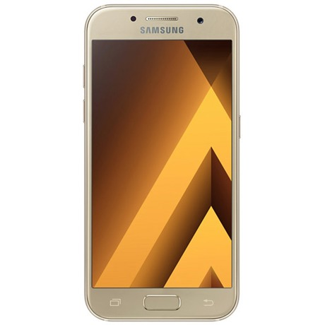 Telefon mobil Samsung Galaxy A3 (2017) 4G, Gold, 4.7'', RAM 2GB, Stocare 16GB, Camera 8MP/13MP