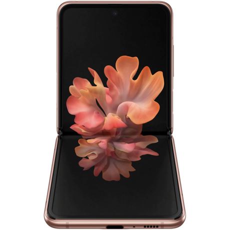 Telefon mobil Samsung Galaxy Z Flip, Dual Sim, Mystic Bronze, 6.7", 5G, 8GB, 256GB
