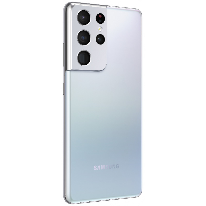 Telefon mobil Samsung Galaxy S21 Ultra, 5G Dual Sim, Silver, RAM 16GB, Stocare 512GB