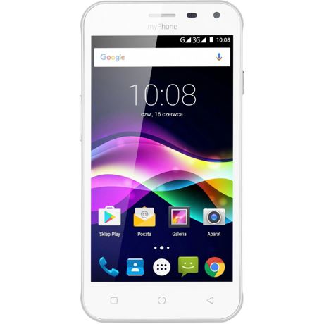 Telefon mobil MyPhone Fun5 Dual Sim, 5", Ram 1GB, Stocare 8GB, Camera 5MP, White 