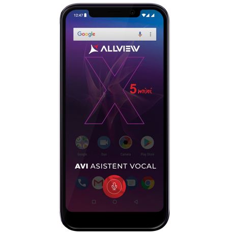 Telefon mobil Allview Soul X5 Mini Dual SIM, Negru, RAM 2GB, Stocare 16GB