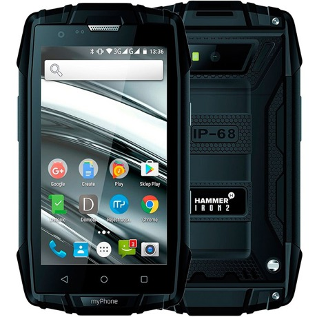 Telefon mobil MyPhone IRON2 Dual Sim 4G, 4", RAM 1GB, Stocare 8GB, Camera 5MP, Black