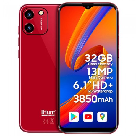 Telefon mobil iHunt Like 11 PRO RED Dual Sim, 3G, RAM 1GB, Stocare 32 GB, Rosu