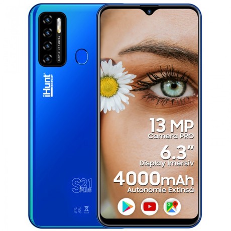 Telefon mobil iHunt S21 Plus Blue Dual Sim, 3G, RAM 2GB, Stocare 16 GB, Albastru