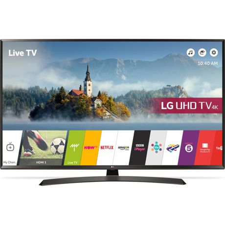 Televizor LED LG 43UJ634V, Smart, 4K Ultra HD, 108cm, webOS 3.5, Negru