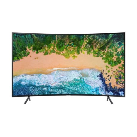 Televizor LED Samsung Curbat 49NU7372, 123 cm, 4K UHD, Smart TV, Wi-Fi, Negru