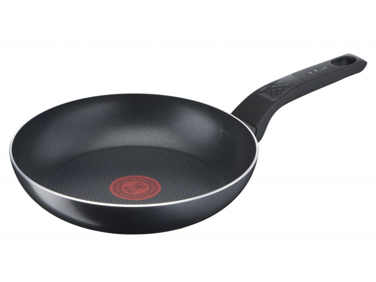 Tigaie Tefal Simply Clean B5670653, 28 cm, Thermo-Spot, Înveliș antiaderent Titanium, Aluminiu, Compatibil cu mașina de spălat vase, Negru