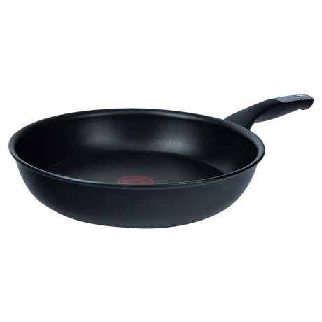 Tigaie Tefal Unlimited G2550672, 28 cm, Thermo-Spot, Înveliș antiaderent Titanium, Aluminiu, Compatibil cuptor/mașina de spălat vase, Negru
