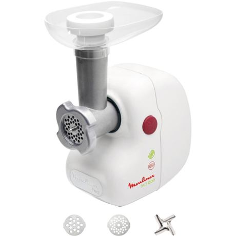Tocator de carne Moulinex ME20513E, 1300W, 1kg/min, Alb