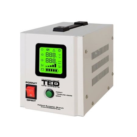 UPS TED TED1100NEW 1600VA / 1050W runtime extins utilizeaza doi acumulatori (neinclusi)