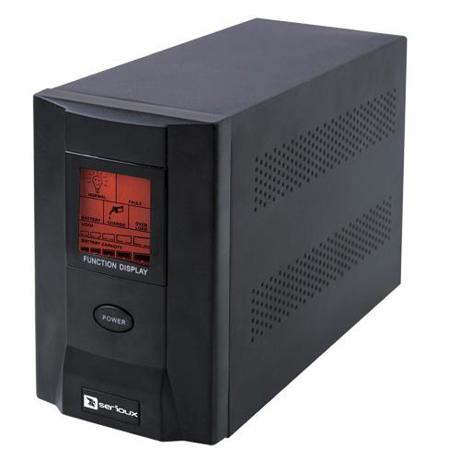 UPS Serioux ProtectIT 1200S, 1200VA, LCD screen, black