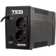 UPS TED DZ088390 900VA (850VA) LED Line Interactive cu stabilizator 2 iesiri schuko