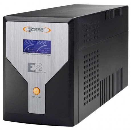 UPS - On Line Performance INFOSEC, 2000 VA, USB communication port - Software - Built-in batteries (2 x 10Ah/12V) -Black Design, 6 IEC