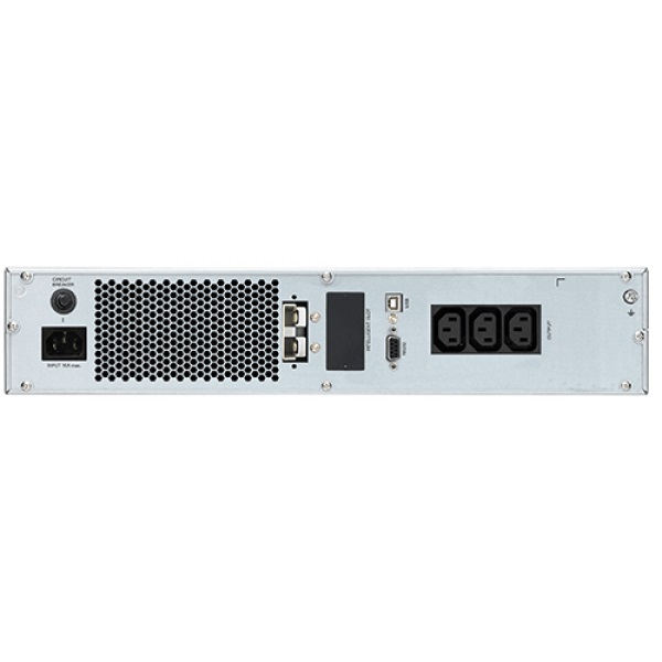UPS - On Line Double Conversion INFOSEC E3Pro-3000 RT, 3000 VA, RS 232 communication port - Software - Black Design, 4 IEC, plus Terminal output, 2 yr warranty
