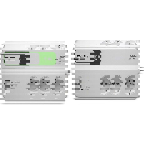 Priza/prelungitor APC Essential SurgeArrest 6x Schuko 2x USB