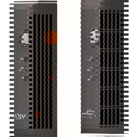 UPS nJoy Eris 600, 600VA/360W, 2 Prize Schuko, sinusoida simulata, foloseste baterie externa Auto (nu este inclusa), Reglaj Automat al Tensiunii, recomandat pentru centrale termice