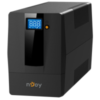 UPS nJoy Horus Plus 600, 600VA/360W, Afisaj LCD cu ecran tactil, 2 Prize Schuko cu Protectie, Port de comunicare USB