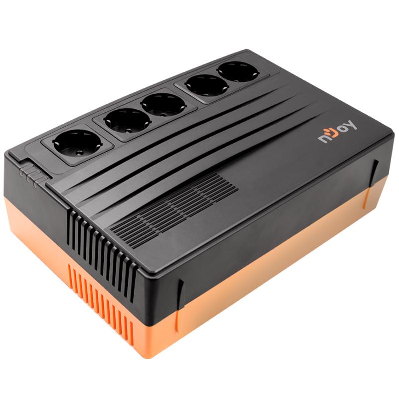 UPS nJoy Shed 625, 625VA/375W, 5 Prize Schuko cu protectie din care 4 legate la baterie, Management, Reglaj Automat al Tensiunii, Protectie LAN si Coaxial