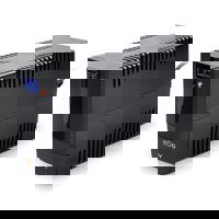 UPS nJoy Horus Plus 800, 800VA/480W, Afisaj LCD, 2 Prize Schuko cu Protectie, RJ11 protectie pentru linia de telefon/modem