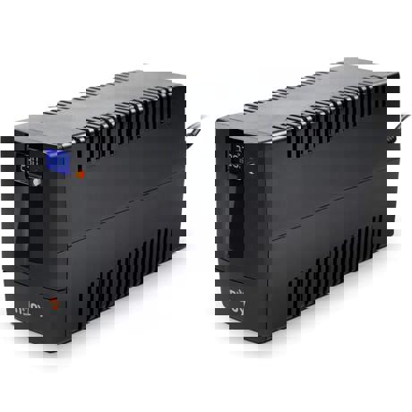 UPS nJoy Horus Plus 800, 800VA/480W, Afisaj LCD, 2 Prize Schuko cu Protectie, RJ11 protectie pentru linia de telefon/modem