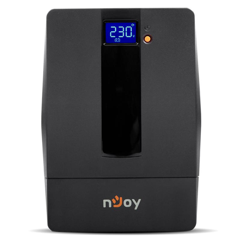 UPS nJoy Horus Plus 1000, 1000VA/600W, Afisaj LCD, 4 Prize Schuko cu Protectie, RJ11 protectie pentru linia de telefon/modem