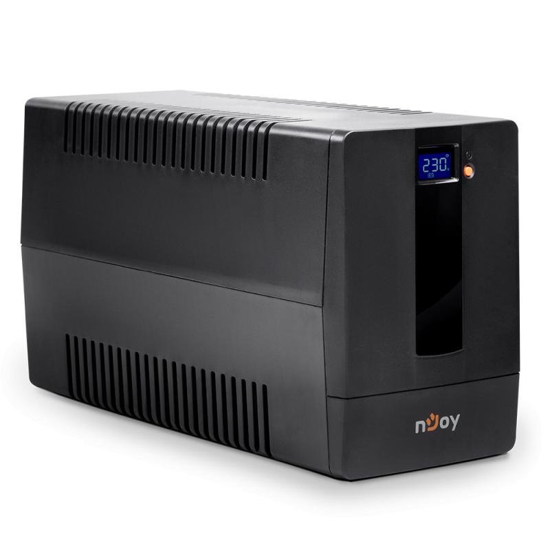 UPS nJoy Horus Plus 1000, 1000VA/600W, Afisaj LCD, 4 Prize Schuko cu Protectie, RJ11 protectie pentru linia de telefon/modem