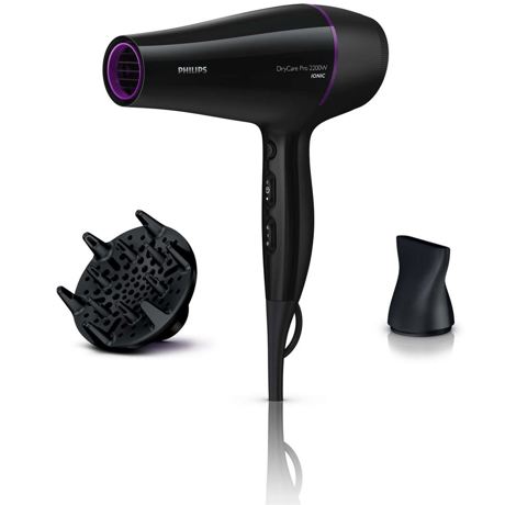 Uscator de par Philips DryCare Pro BHD176/00, 2200W, AC Motor 95 km/h