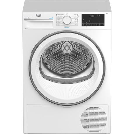 Uscator de rufe Beko B3T67230, Cu pompa de caldura, 7 kg, 15 programe, Anti sifonare, Child Lock, Display, Alb