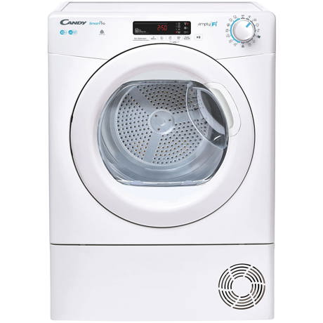 Uscator de rufe Candy CSO C10DG-S, 10 kg, Condensare, Pornire intarziata, Display, Wi-Fi + Bluetooth, Alb 31101836