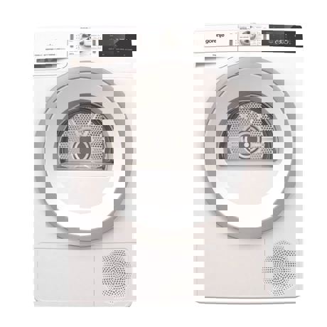 Uscator de rufe Gorenje DA83IL/I, Condensare cu pompa de caldura, 8 Kg, 14 programe, Afisaj LED, Inverter, Alb