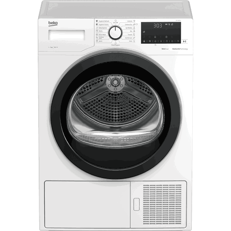 Uscator de rufe Beko DF7439SX, 7 kg, Cu pompa de caldura, 15 Programe, Child Lock, Iluminare interioara, Alb