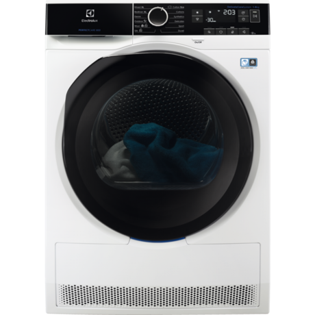 Uscator de rufe cu pompa de caldura Electrolux EW8H258B, 8 kg, afisaj Touch LCD, Alb