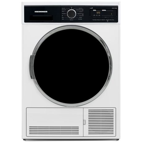 Uscator de rufe Heinner HCD-V704B, Condensare, 7 kg, Display LED, Lumina cuva, Anti-sifonare, Alb