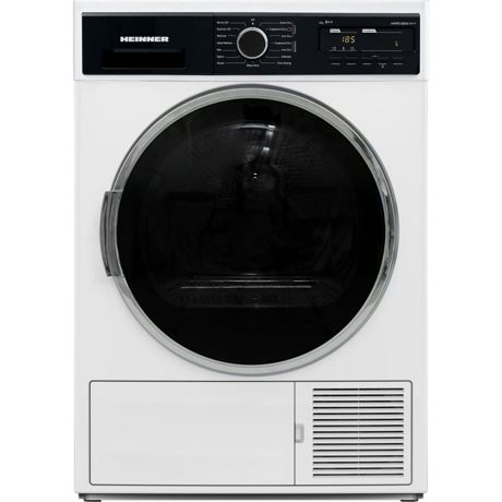 Uscator de rufe cu pompa de caldura Heinner HHPD-V804A++, 8 kg, 15 Programe, Display LED, Baby Care, Alb