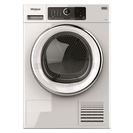 Uscator de rufe Whirlpool ST U 92 X EU, Cu pompa de caldura, 9 kg, 18 programe, 6th Sense, FreshCare+, Alb