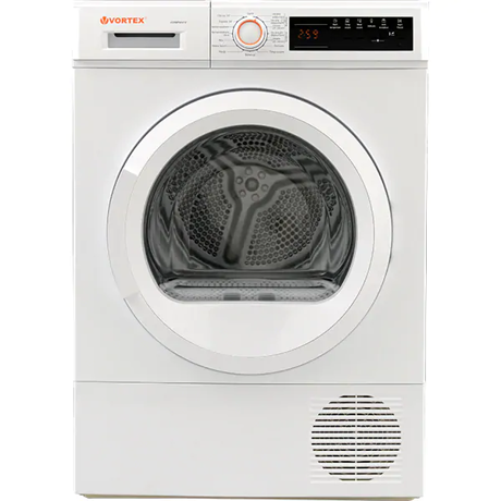 Uscator de rufe cu pompa de caldura Vortex VUR8PWH1V, 8 kg, Display, 15 programe, Blocare acces copii, Alb