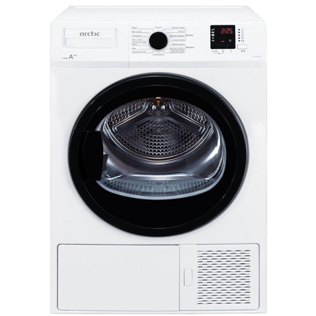 Uscator de rufe Arctic DAPLH842PB, Cu pompa de caldura, 8 kg, Auto antisifonare, Child Lock, Display digital, Alb