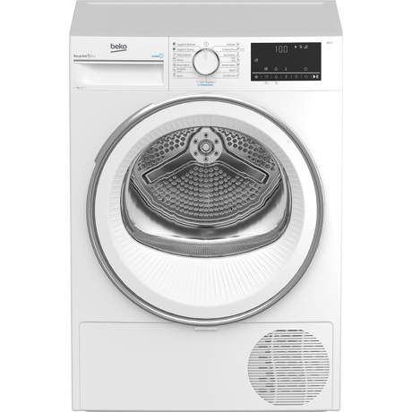 Uscator de rufe Beko B3T41242, Cu pompa de caldura, 7 kg, 15 programe, Anti sifonare, Child Lock, Display, Alb