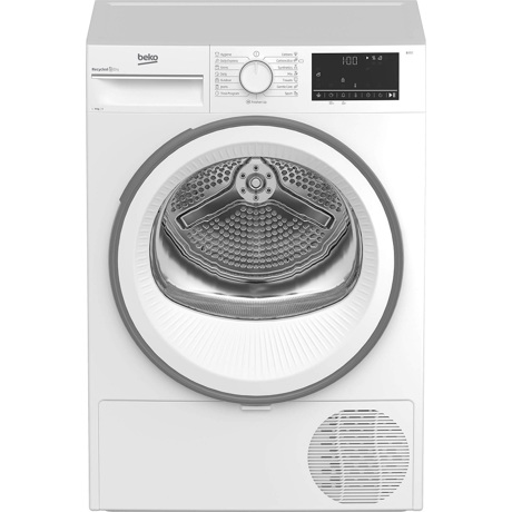 Uscator de rufe Beko B3T69110, Condensare, 9 kg, 15 programe, Anti sifonare, Child Lock, Display, Alb