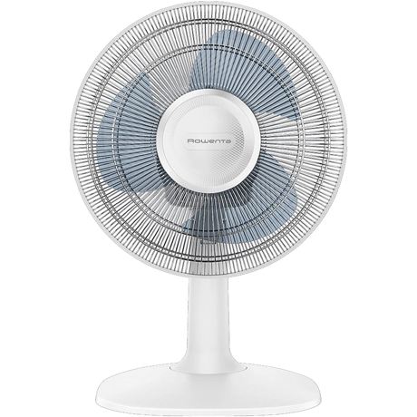 Ventilator de birou Rowenta VU2310, 2 viteze, diametru 25 cm, Oscilaţie automata, Alb