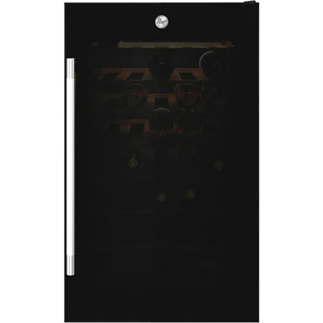 Vitrina pentru vinuri independenta Hoover HWC 154 DELW, 41 sticle, Control digital, Wi-Fi, H 84.5 cm, Negru