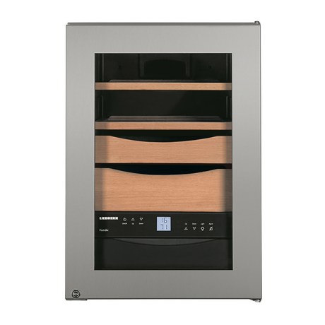 Humidor Liebherr ZKes 453, 39 L, Control electronic, Display, Iluminare interioara LED, H 61.2 cm, Inox
