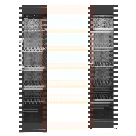 Vitrina pentru vinuri Liebherr WKt 4552, 435 L, 201 sticle, Rafturi lemn, Control taste, Display, H 165 cm, Culoare Terra