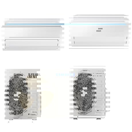 Aer conditionat Samsung Triangle AR12NXWSAURNEU, 12000 BTU, Smart Wi-Fi, Easy Filter Plus, R32, Timer, Alb