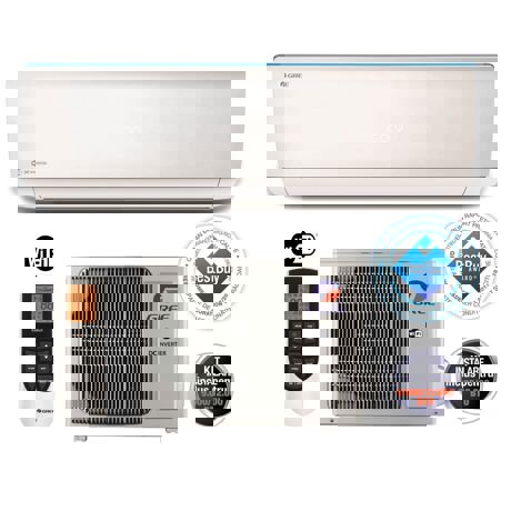 Aparat de aer conditionat Gree Bora A4 GWH12AAB-K3DNA4A, Inverter, 12000 BTU, Wi-Fi, Catechin, Kit instalare inclus