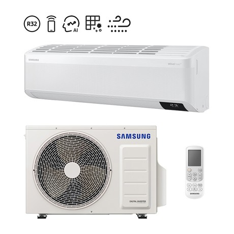 Aparat de aer conditionat Samsung Wind-Free Avant AR12TXEAAWKNEU/XEU, 12000 BTU, Filtru Tri-Care, AI Auto Comfort, Wi-Fi, A++