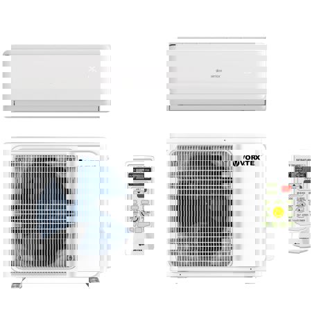 Aer conditionat Vortex VAI0920FFWR, 9000 BTU, R32, Wi-Fi Ready, Mod Turbo, Sleep mode, Kit instalare 3m, Alb