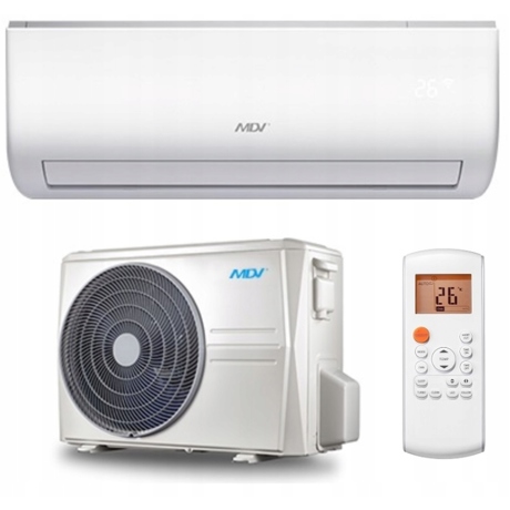 Aer conditionat MDV Aroma Low Ambient Kit ZAF-09N8-A1, 9000 BTU, Refrigerant R32, Wi-Fi Ready, Timer, Sleep Mode, Mod turbo, Alb