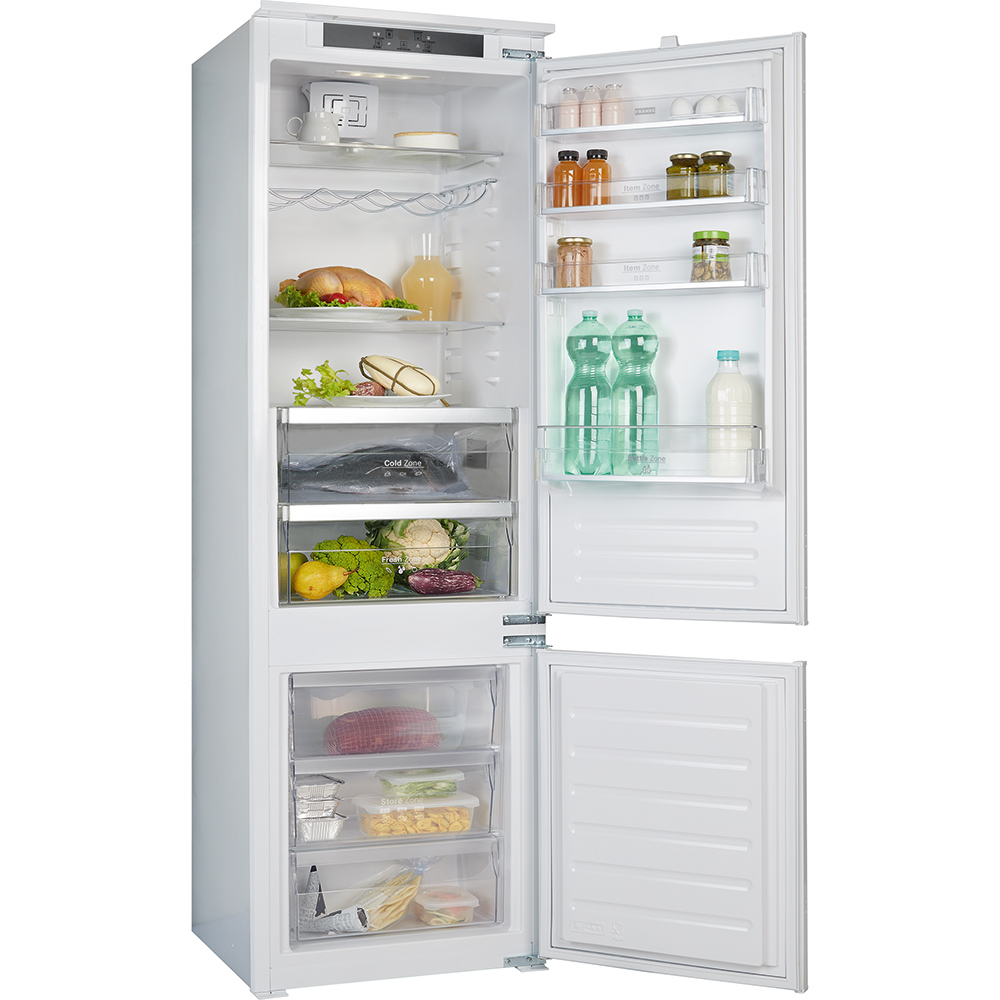 Combina frigorifica incorporabila Franke FCB 400 V NE E, EasyFrost, 395 L, Control electronic, H 193.5 cm, Alb 118.0629.526